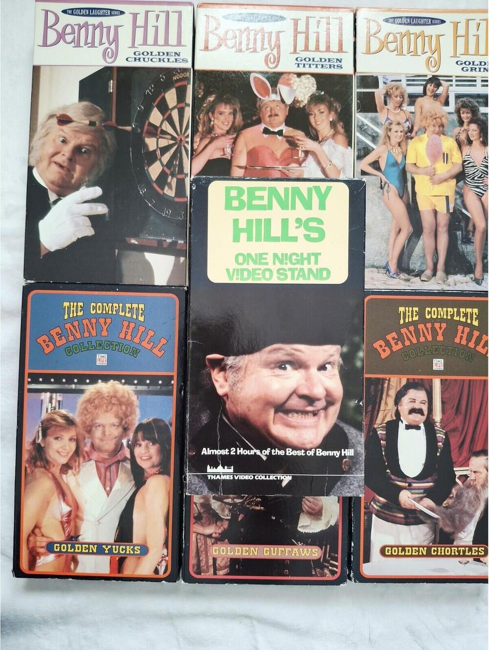 Benny Hill Comedy VHS Vintage Collection (Lot of 7)